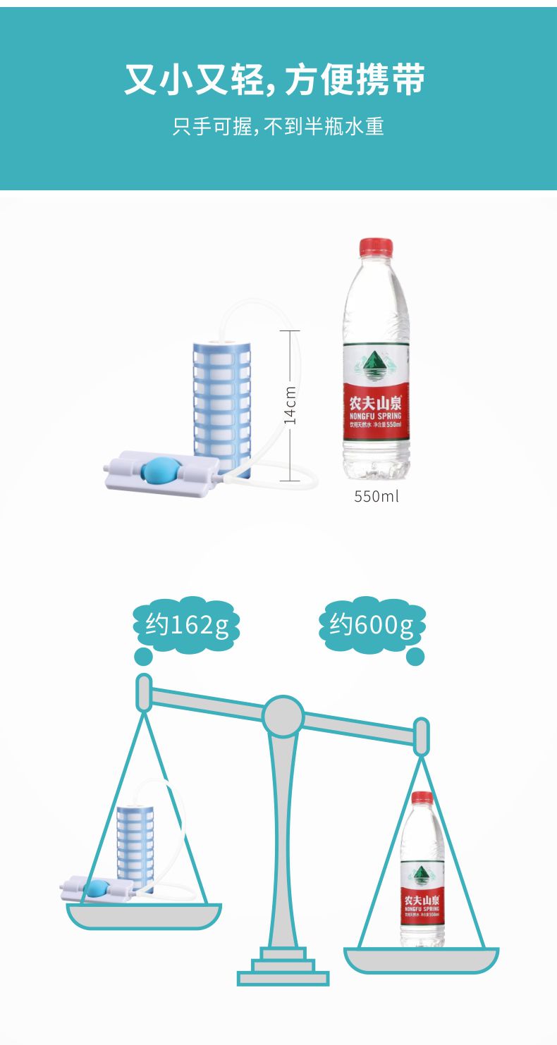 凈易單兵微型便攜式負(fù)壓凈水器又小又輕,野外應(yīng)急救災(zāi)凈水器與一瓶水的對比